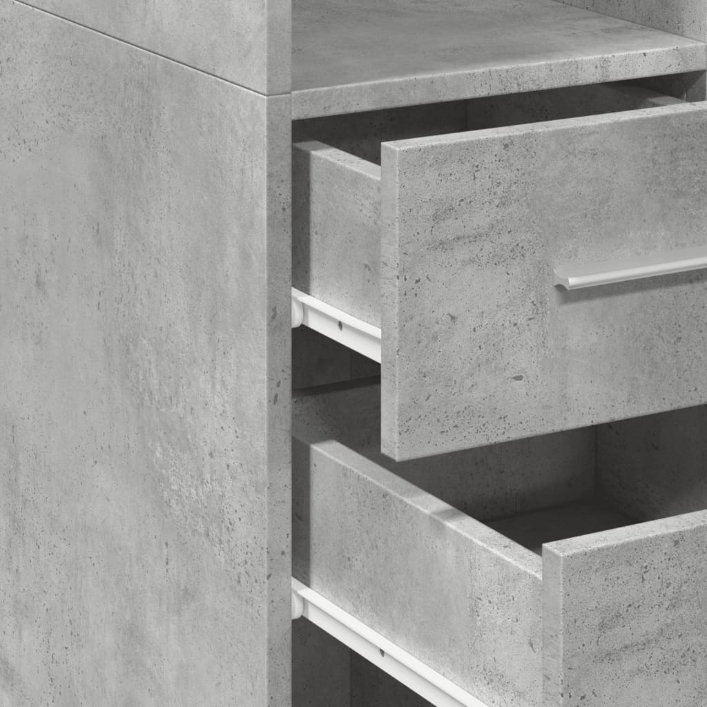 Ντουλάπι Αποθήκευσης Στενό Γκρι 45x42,5x225 εκ. Επεξεργ. Ξύλο - Pakobazaar