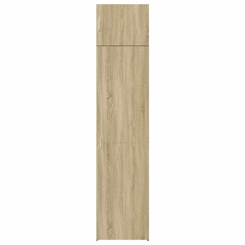 Ντουλάπι Αποθήκευσης Στενό Δρυς 50x42,5x225 εκ. Επεξεργ. Ξύλο
