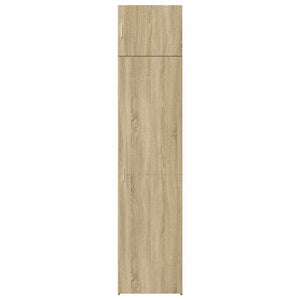 Ντουλάπι Αποθήκευσης Στενό Δρυς 50x42,5x225 εκ. Επεξεργ. Ξύλο