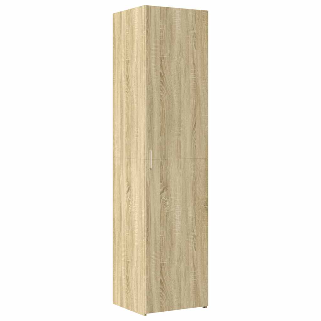 Ντουλάπι Αποθήκευσης Στενό Δρυς 50x42,5x225 εκ. Επεξεργ. Ξύλο
