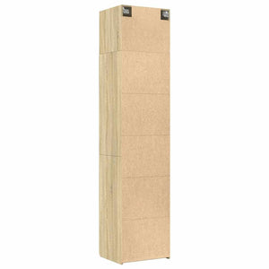 Ντουλάπι Αποθήκευσης Στενό Δρυς 50x42,5x225 εκ. Επεξεργ. Ξύλο