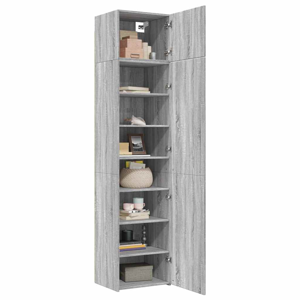 Ντουλάπι Αποθήκευσης Στενό Δρυς 50x42,5x225 εκ. Επεξεργ. Ξύλο - Pakobazaar