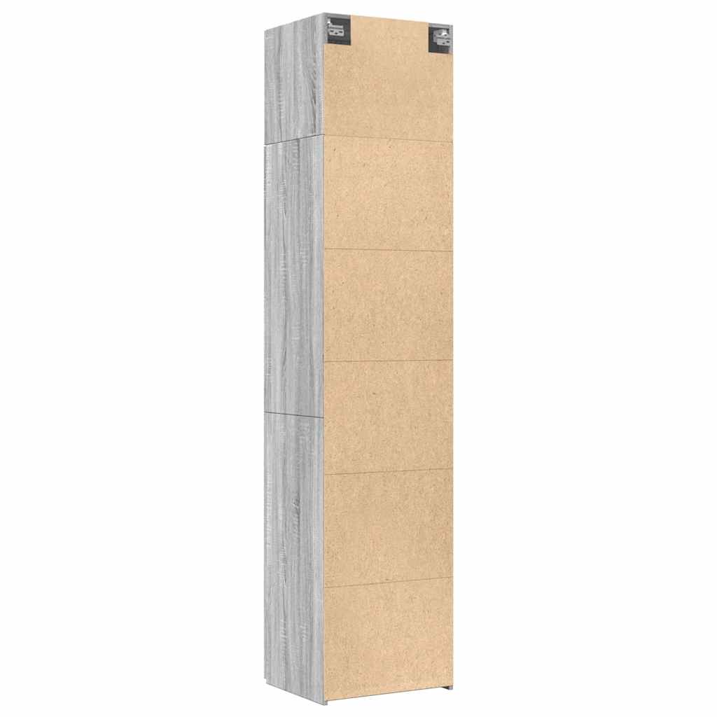 Ντουλάπι Αποθήκευσης Στενό Δρυς 50x42,5x225 εκ. Επεξεργ. Ξύλο - Pakobazaar