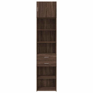 Ντουλάπι Αποθήκευσης Στενό Δρυς 50x42,5x225 εκ. Επεξεργ. Ξύλο
