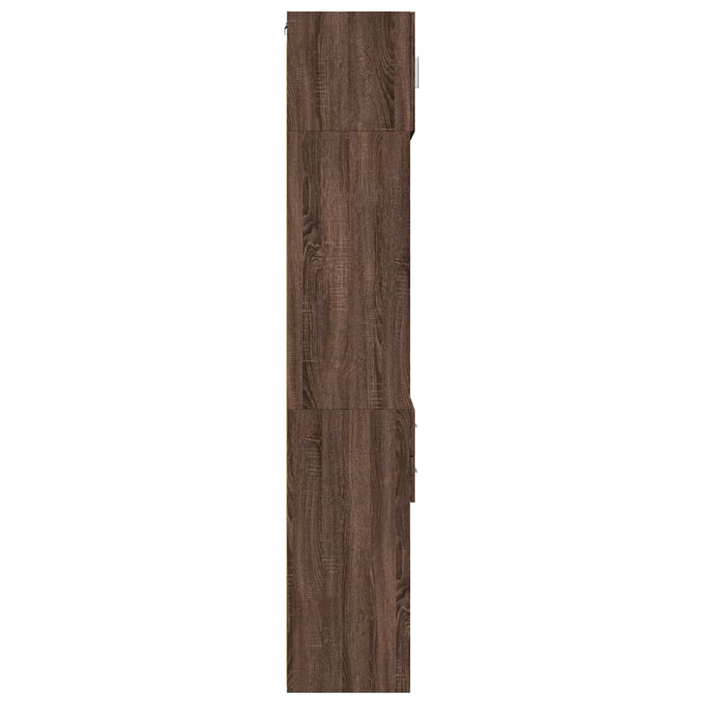 Ντουλάπι Αποθήκευσης Στενό Δρυς 50x42,5x225 εκ. Επεξεργ. Ξύλο