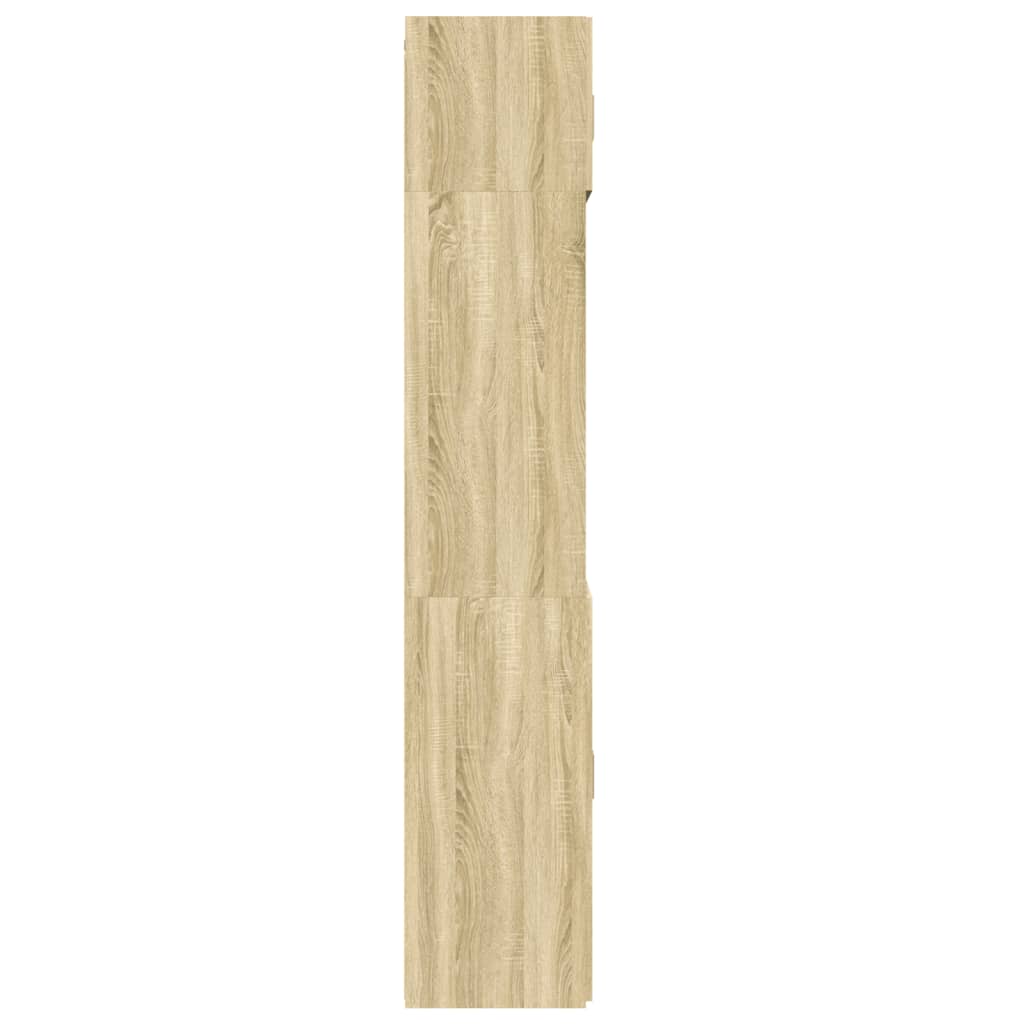 Ραφιέρα με Ντουλάπια Sonoma Δρυς 70x42,5x225 εκ. Επεξ. Ξύλο - Pakobazaar