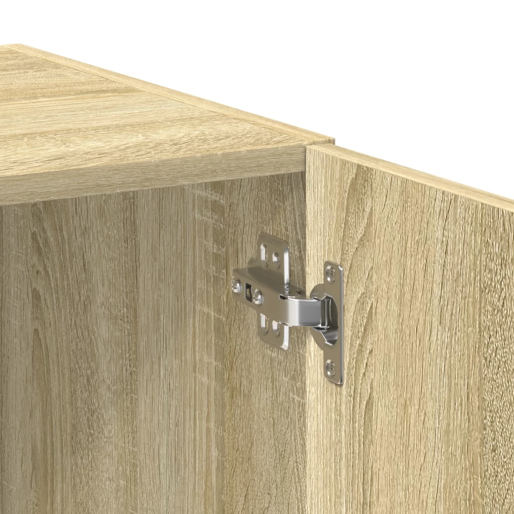 Ραφιέρα με Ντουλάπια Sonoma Δρυς 70x42,5x225 εκ. Επεξ. Ξύλο - Pakobazaar