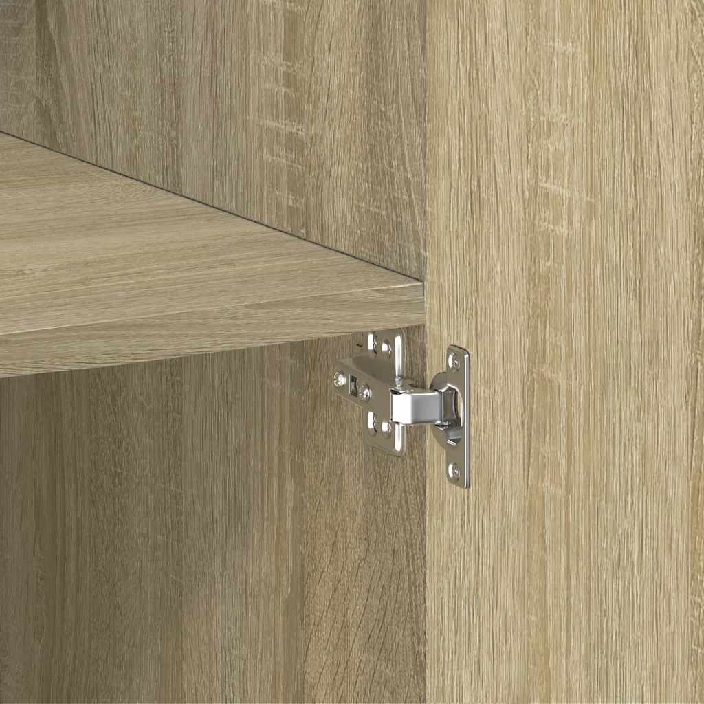 Ραφιέρα με Ντουλάπια Sonoma Δρυς 70x42,5x225 εκ. Επεξ. Ξύλο