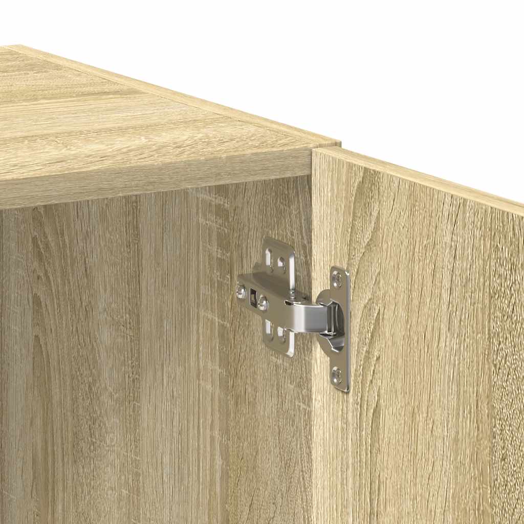 Ραφιέρα με Ντουλάπια Sonoma Δρυς 70x42,5x225 εκ. Επεξ. Ξύλο