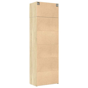 Ραφιέρα με Ντουλάπια Sonoma Δρυς 70x42,5x225 εκ. Επεξ. Ξύλο - Pakobazaar