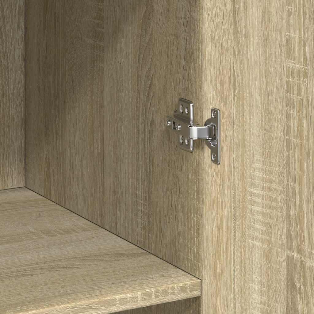 Ραφιέρα με Ντουλάπια Sonoma Δρυς 70x42,5x225 εκ. Επεξ. Ξύλο - Pakobazaar