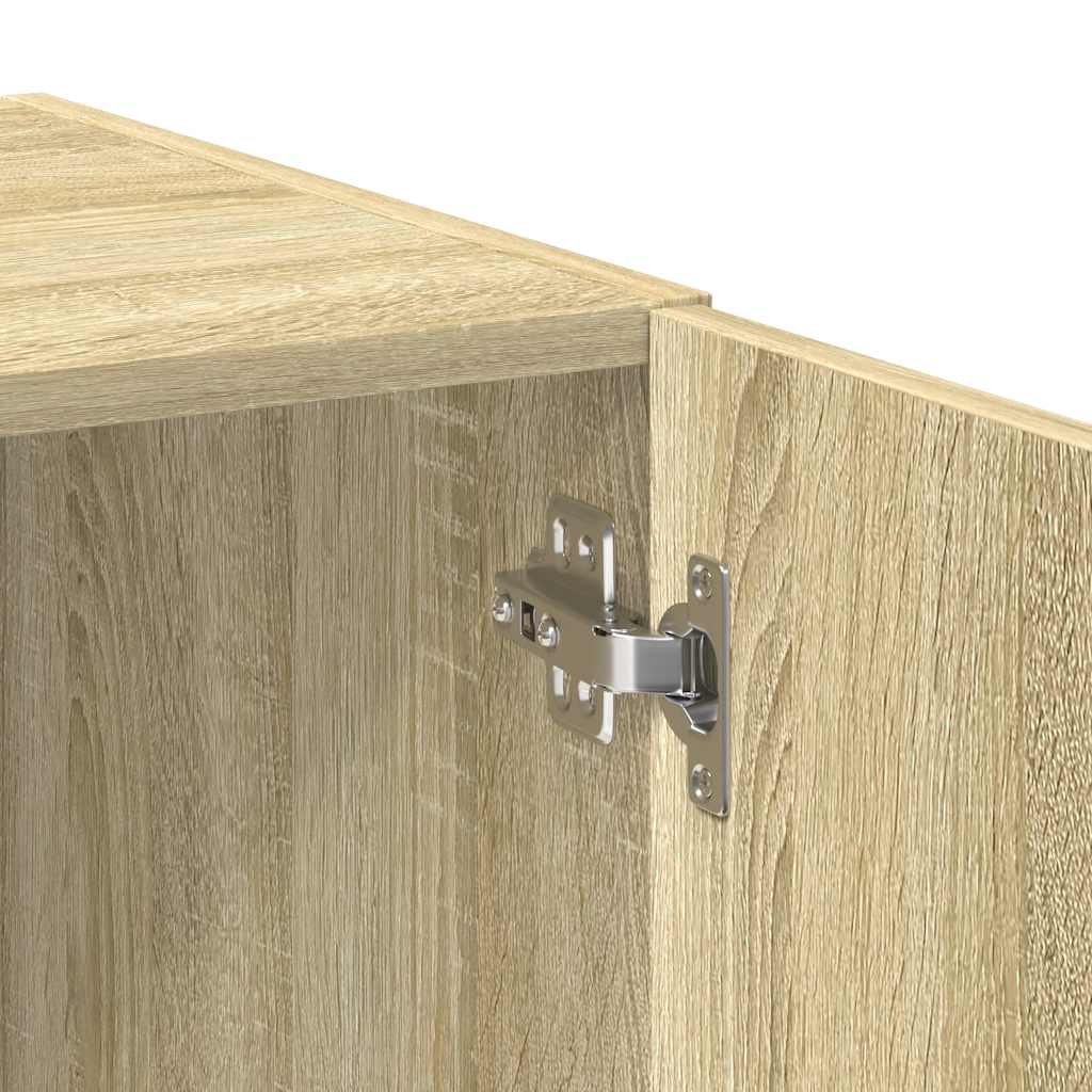 Ραφιέρα με Ντουλάπια Sonoma Δρυς 70x42,5x225 εκ. Επεξ. Ξύλο - Pakobazaar
