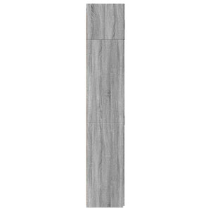 Ραφιέρα με Ντουλάπια Γκρι Sonoma 70x42,5x225 εκ. Επεξ. Ξύλο - Pakobazaar