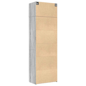 Ραφιέρα με Ντουλάπια Γκρι Sonoma 70x42,5x225 εκ. Επεξ. Ξύλο - Pakobazaar