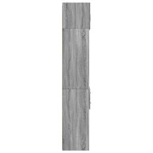 Ραφιέρα με Ντουλάπια Γκρι Sonoma 70x42,5x225 εκ. Επεξ. Ξύλο
