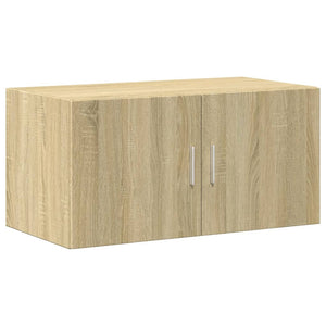 Ραφιέρα με Ντουλάπια Sonoma Δρυς 80x42,5x225 εκ. Επεξ. Ξύλο