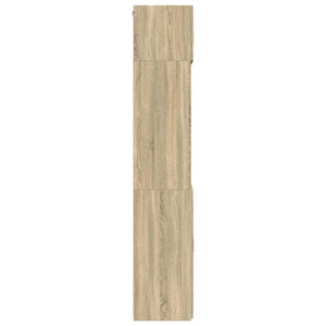 Ραφιέρα με Ντουλάπια Sonoma Δρυς 80x42,5x225 εκ. Επεξ. Ξύλο
