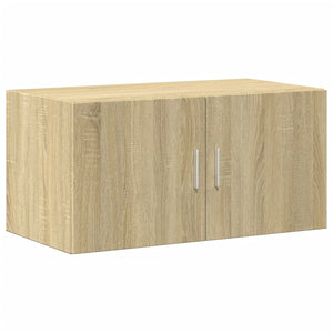 Ραφιέρα με Ντουλάπια Sonoma Δρυς 80x42,5x225 εκ. Επεξ. Ξύλο
