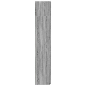 Ραφιέρα με Ντουλάπια Γκρι Sonoma 80x42,5x225εκ Επεξ. Ξύλο