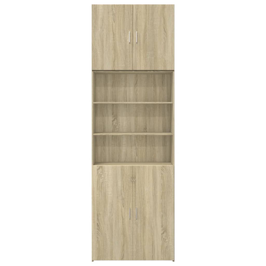 Ντουλάπι Sonoma Δρυς 80x42,5x249 εκ. από Επεξεργασμένο Ξύλο - Pakobazaar