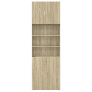 Ντουλάπι Sonoma Δρυς 80x42,5x249 εκ. από Επεξεργασμένο Ξύλο - Pakobazaar