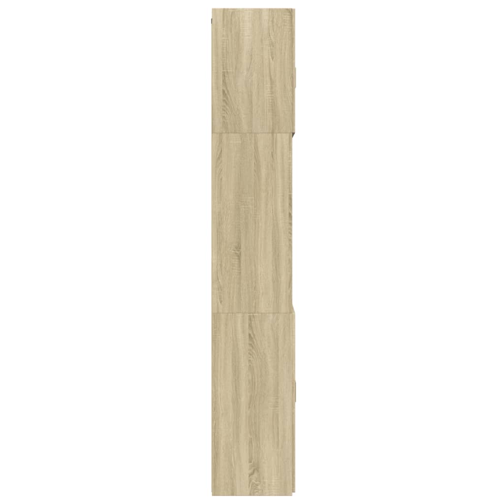 Ντουλάπι Sonoma Δρυς 80x42,5x249 εκ. από Επεξεργασμένο Ξύλο - Pakobazaar
