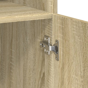 Ντουλάπι Sonoma Δρυς 80x42,5x249 εκ. από Επεξεργασμένο Ξύλο - Pakobazaar