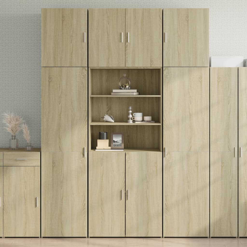 Ντουλάπι Sonoma Δρυς 80x42,5x249 εκ. από Επεξεργασμένο Ξύλο - Pakobazaar