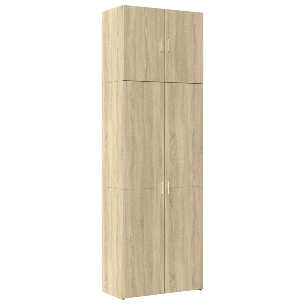 Ντουλάπι Sonoma Δρυς 80x42,5x249 εκ. από Επεξεργασμένο Ξύλο - Pakobazaar