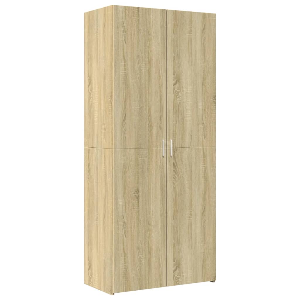 Ντουλάπι Sonoma Δρυς 80x42,5x249 εκ. από Επεξεργασμένο Ξύλο - Pakobazaar