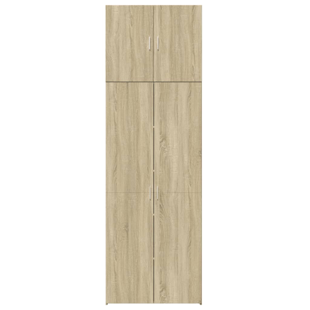 Ντουλάπι Sonoma Δρυς 80x42,5x249 εκ. από Επεξεργασμένο Ξύλο - Pakobazaar