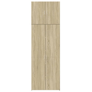 Ντουλάπι Sonoma Δρυς 80x42,5x249 εκ. από Επεξεργασμένο Ξύλο - Pakobazaar