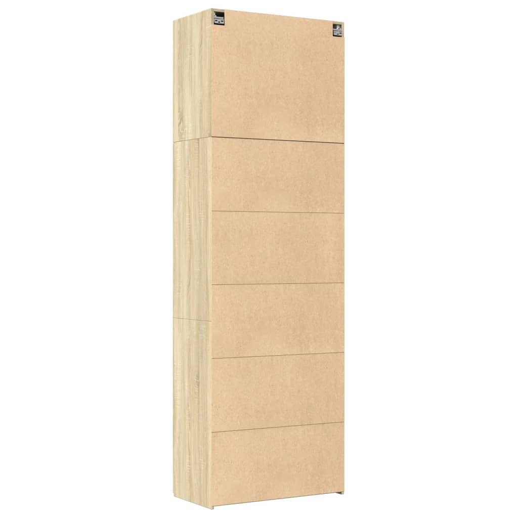 Ντουλάπι Sonoma Δρυς 80x42,5x249 εκ. από Επεξεργασμένο Ξύλο - Pakobazaar