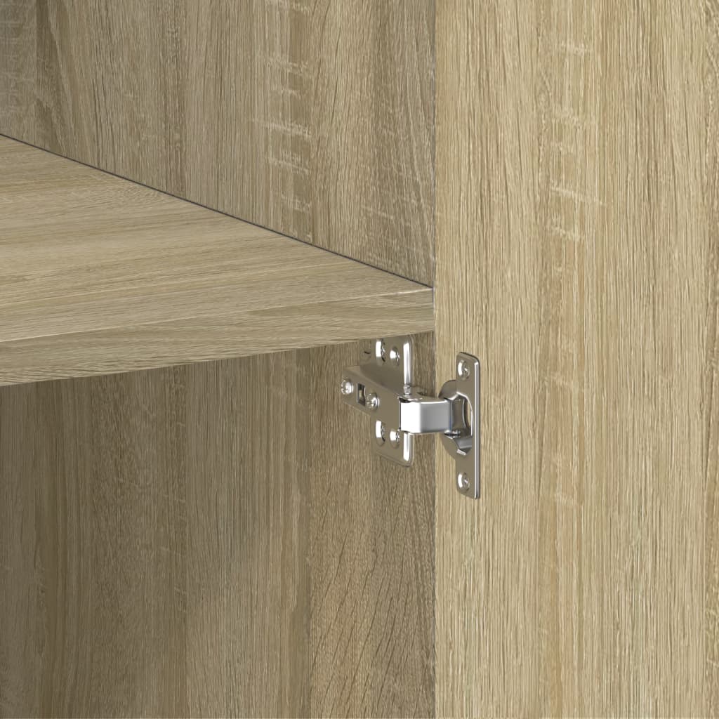 Ντουλάπι Sonoma Δρυς 80x42,5x249 εκ. από Επεξεργασμένο Ξύλο - Pakobazaar