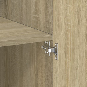 Ντουλάπι Sonoma Δρυς 80x42,5x249 εκ. από Επεξεργασμένο Ξύλο - Pakobazaar
