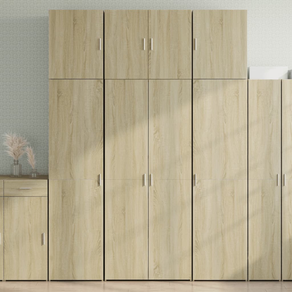 Ντουλάπι Sonoma Δρυς 80x42,5x249 εκ. από Επεξεργασμένο Ξύλο - Pakobazaar