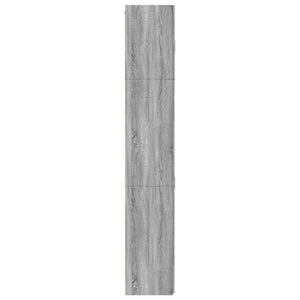 Ντουλάπι Γκρι Sonoma 80x42,5x249 εκ. από Επεξεργασμένο Ξύλο - Pakobazaar
