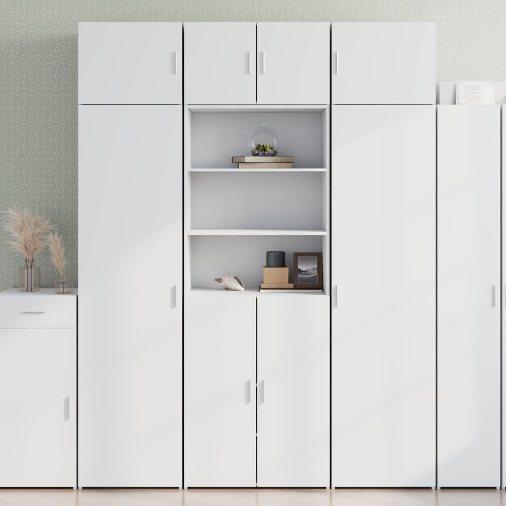 Ντουλάπι Λευκό 70x42,5x185 εκ. Επεξεργασμένο Ξύλο - Pakobazaar