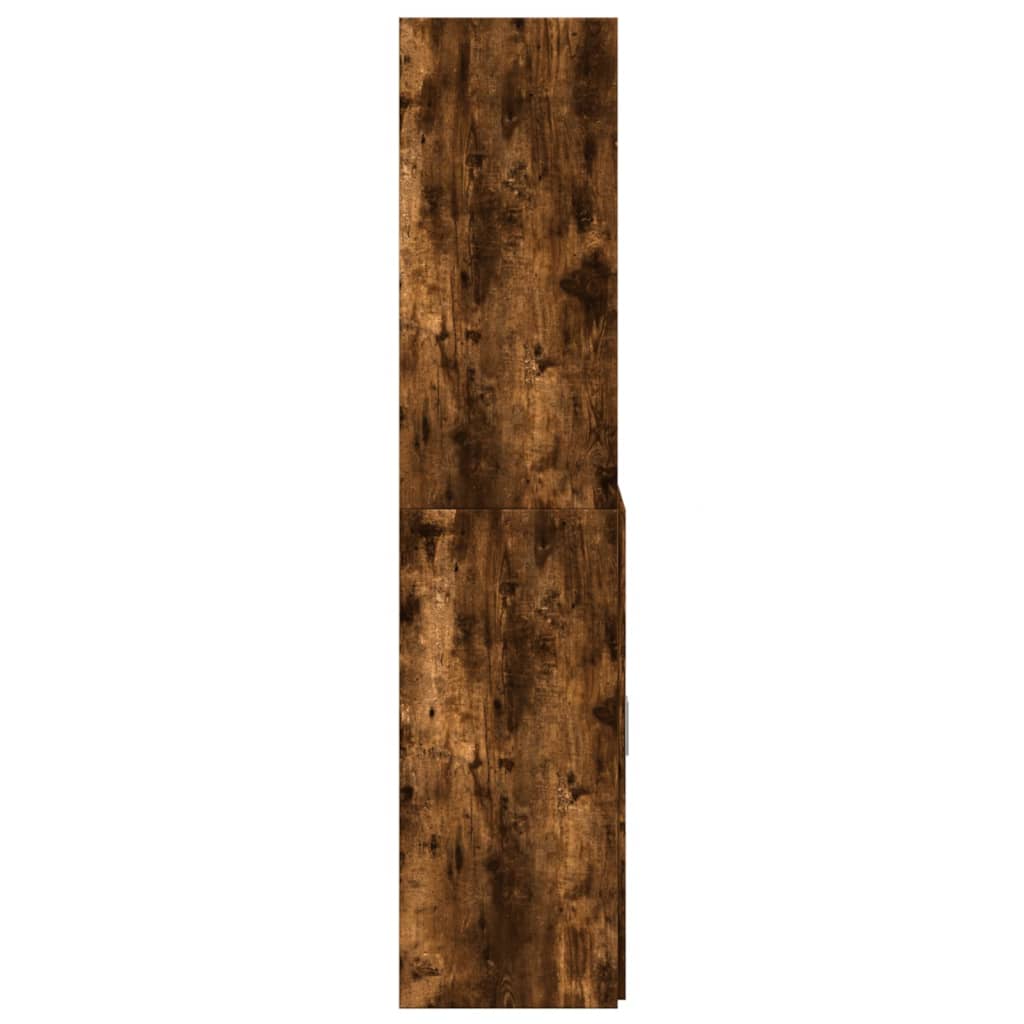 Ντουλάπα Καπνιστή Δρυς 70x42,5x185 εκ. από Επεξεργασμένο Ξύλο - Pakobazaar