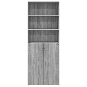 Ντουλάπι Γκρι Sonoma 70x42,5x185 εκ. από Επεξεργασμένο Ξύλο