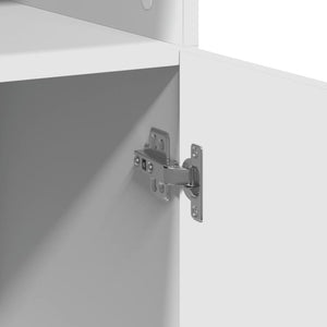 Ντουλάπι Λευκό 80x42,5x185 εκ. από Επεξεργασμένο Ξύλο