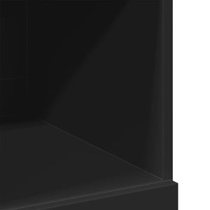 Ντουλάπι Μαύρο 80x42,5x124 εκ. από Επεξεργασμένο Ξύλο