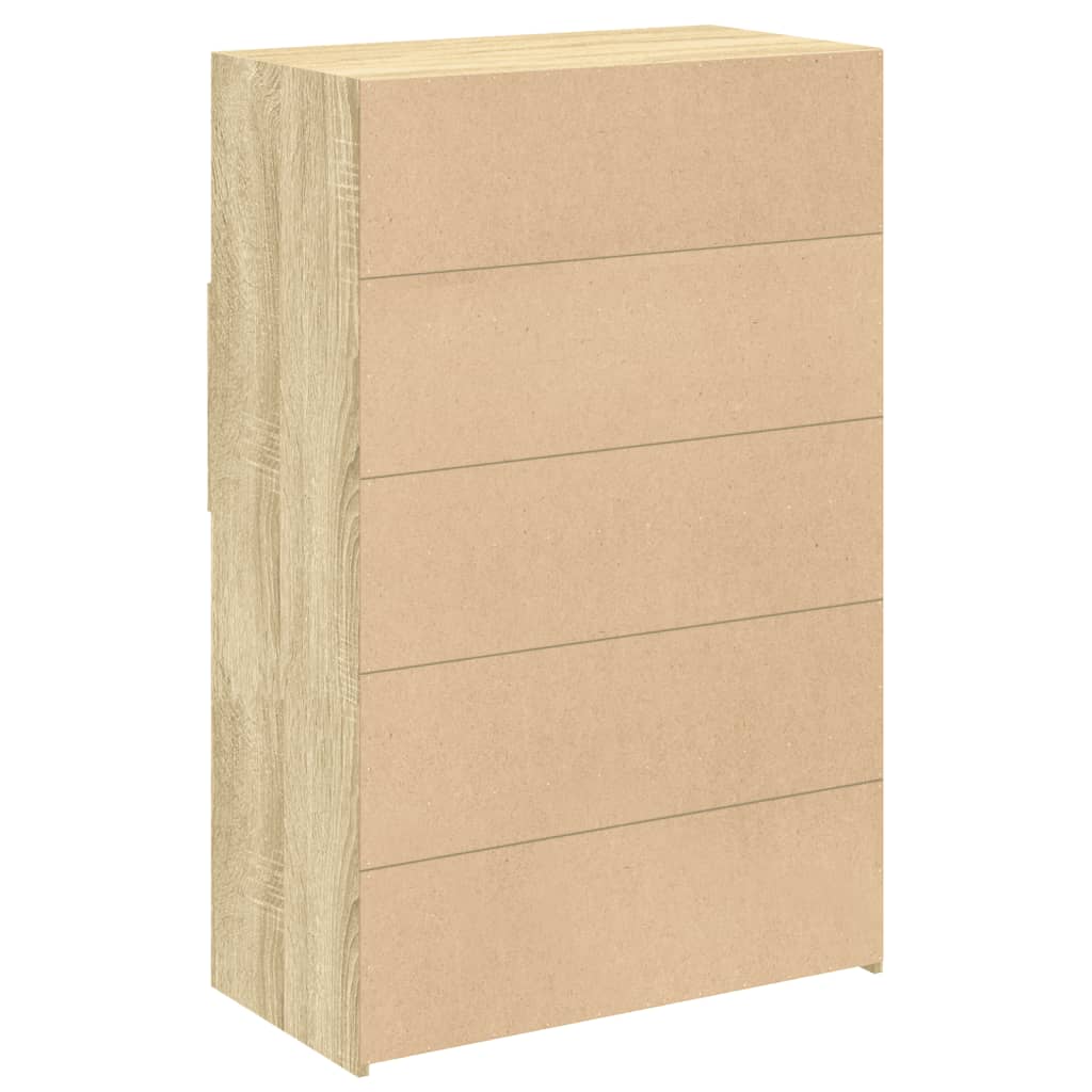 Ντουλάπι Sonoma Δρυς 80x42,5x124 εκ. από Επεξεργασμένο Ξύλο