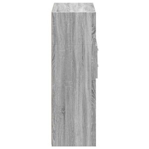 Ντουλάπι Γκρι Sonoma 80x42,5x124 εκ. από Επεξεργασμένο Ξύλο