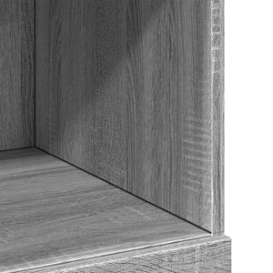 Ντουλάπι Γκρι Sonoma 80x42,5x124 εκ. από Επεξεργασμένο Ξύλο