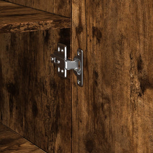Ντουλάπι Καπνιστή Δρυς 30x42,5x185 εκ. από Επεξεργασμένο Ξύλο - Pakobazaar