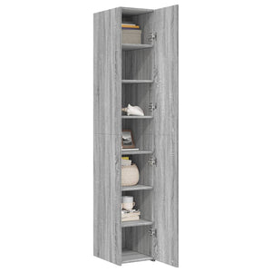 Ντουλάπι Γκρι Sonoma 30x42,5x185 εκ. από Επεξεργασμένο Ξύλο
