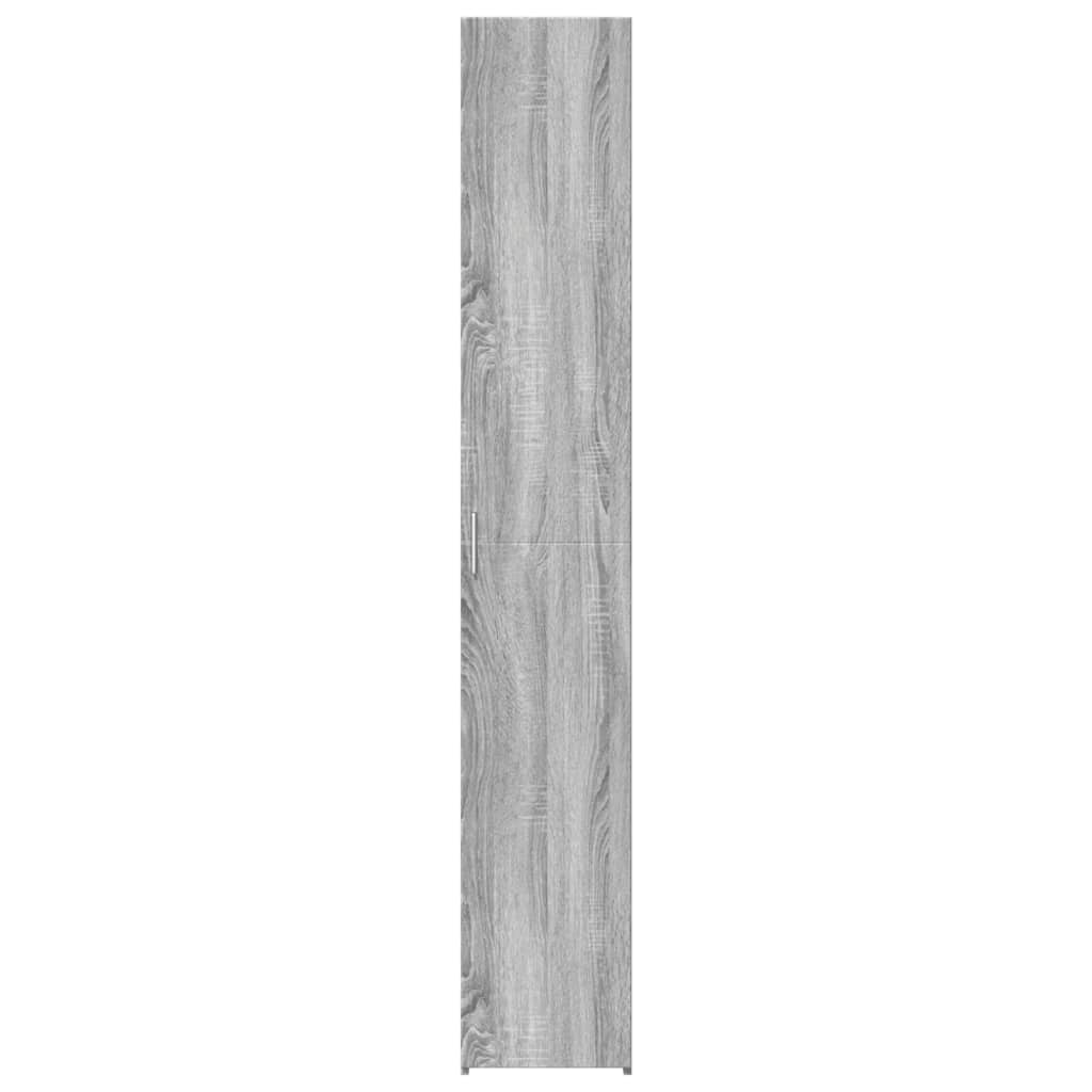 Ντουλάπι Γκρι Sonoma 30x42,5x185 εκ. από Επεξεργασμένο Ξύλο