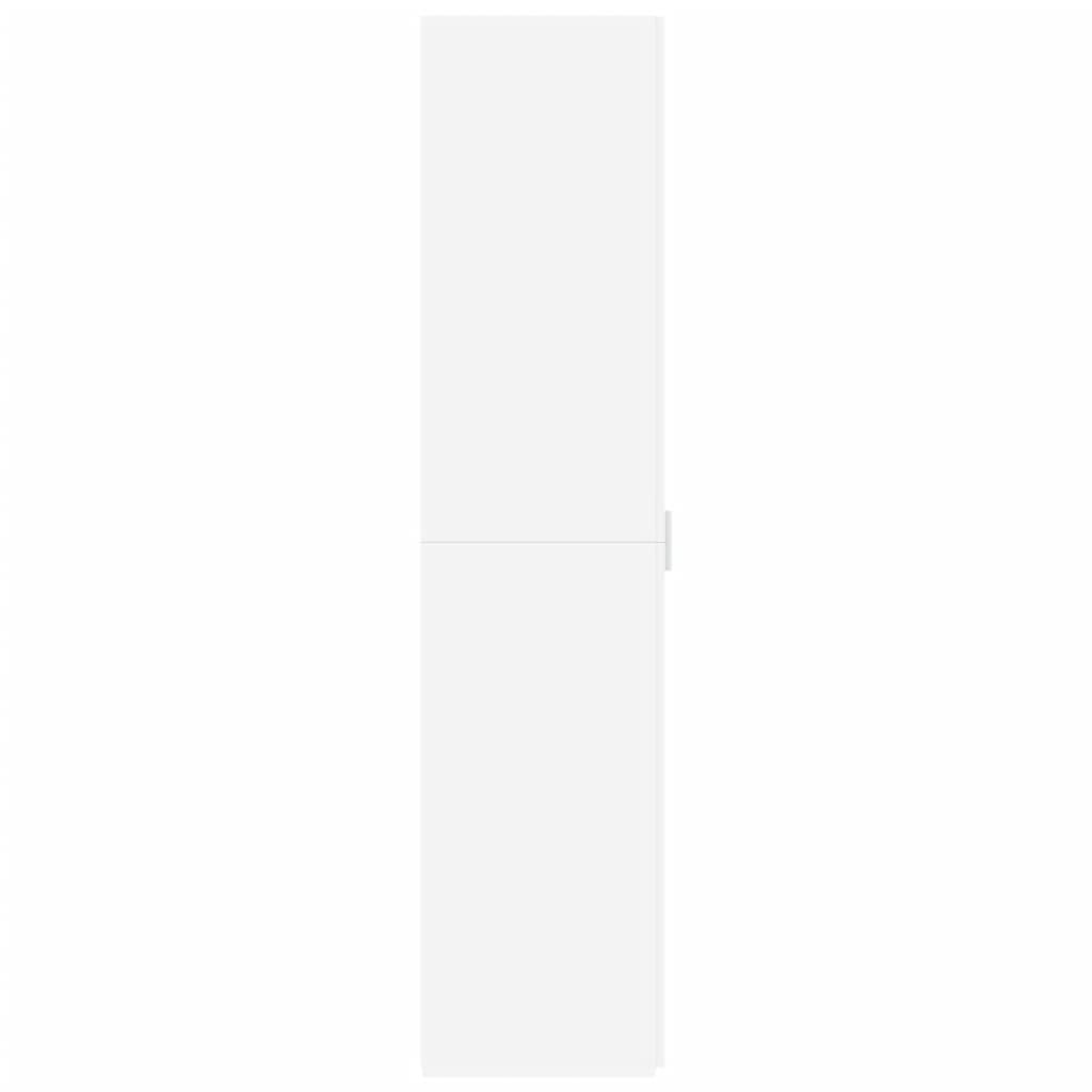 Ντουλάπι Λευκό 40x42,5x185 εκ. από Επεξεργασμένο Ξύλο - Pakobazaar