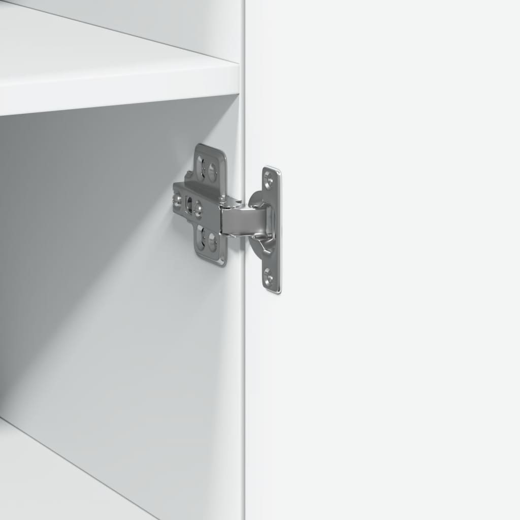 Ντουλάπι Λευκό 40x42,5x185 εκ. από Επεξεργασμένο Ξύλο - Pakobazaar